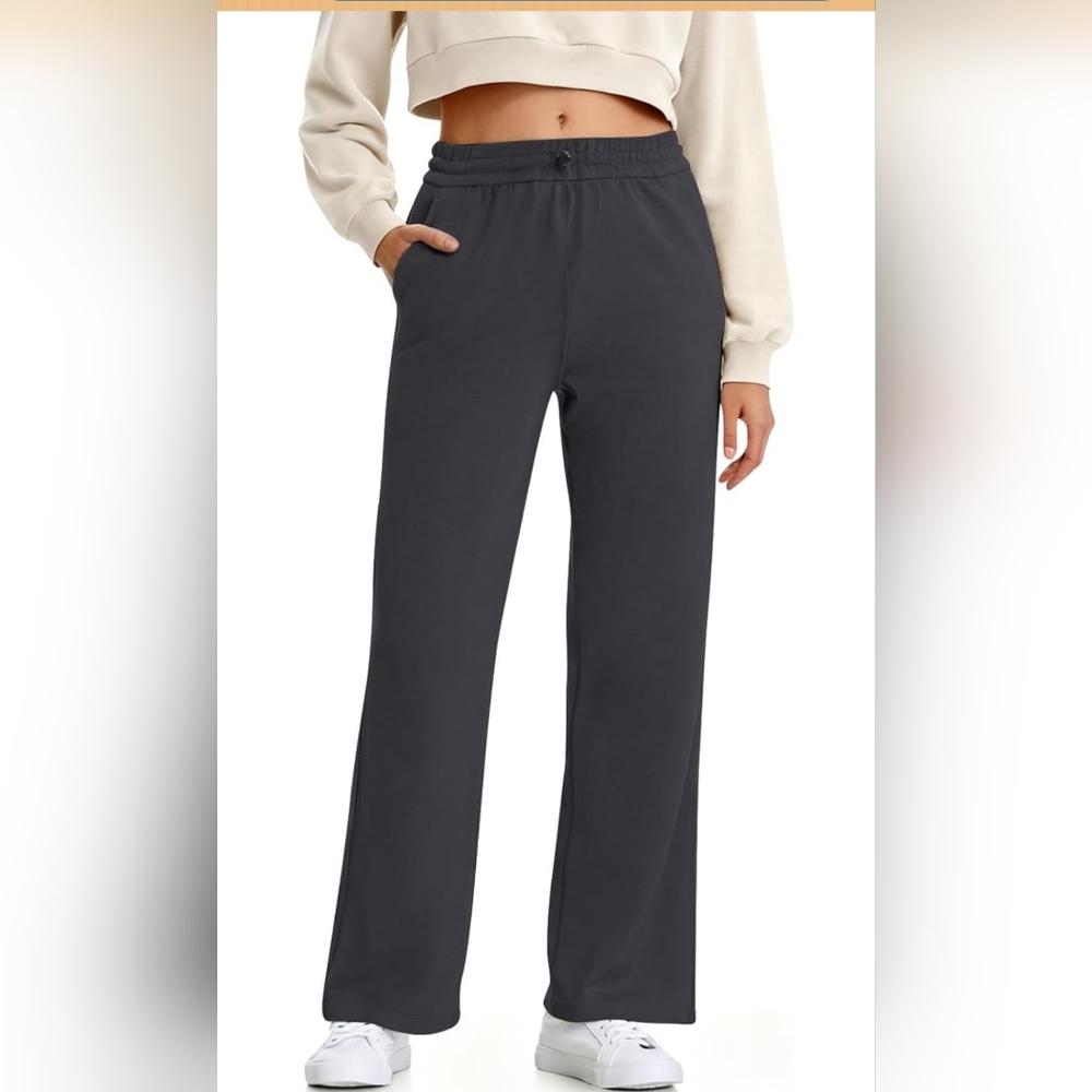 Turnhier Wide Leg Sweatpants | Women’s Large | Grey | New